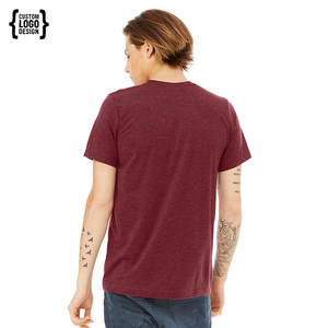 T-shirt de gros pour hommes Active Cotton CVC Stretch Breathable Soft T Shirt Respirant - Product Image 3