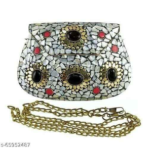 กระเป๋าถือผู้หญิงแฟชั่นดีไซน์โมเสกทำมือล่าสุดสำหรับงานเลี้ยงตอนเย็นด้วยงานฝีมือสุดหรู - Product Image 4