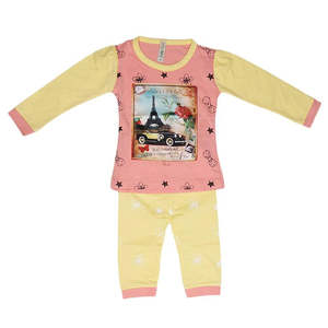 Traje estampado para niñas recién nacidas - Melocotón - Product Image 1