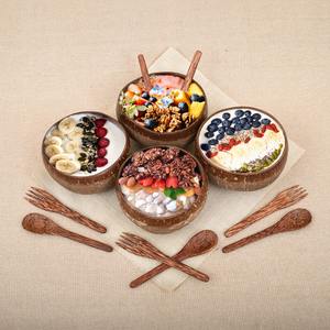 Sculpture à la main bol de noix de coco aliments naturels bols sûrs moins cher smoothie servant des coquilles de coco pour l'exportation - Product Image 3