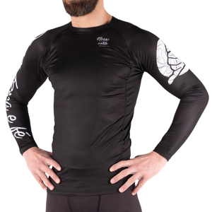 Rashguard personnalisé pour femmes, BJJ, MMA, Jiu Jitsu, manches longues, design lavé, techniques avec logo et couleur personnalisés - Product Image 4