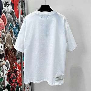 Precio de fábrica directo Camisetas de manga corta con estilo Diseños impresos personalizados 100% Poliéster Algodón O-cuello Medias mangas tejidas formales - Product Image 3