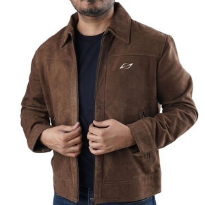 Custom Design <b>Men</b> <b>Suede</b> <b>Jacket</b> Premium Casual Street Wear Eco-Friendly Quick Dry Breathable Winter <b>Jacket</b> Zipper Front for - Product Image 1