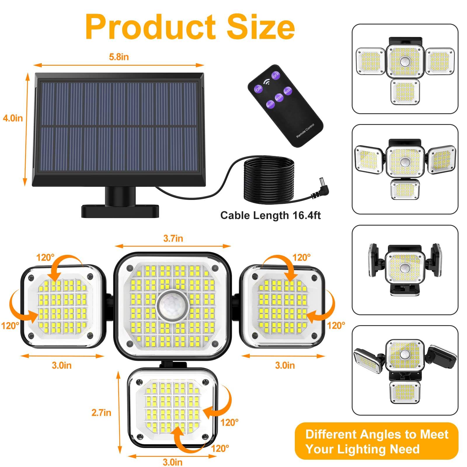 4 cabeza de la lámpara
