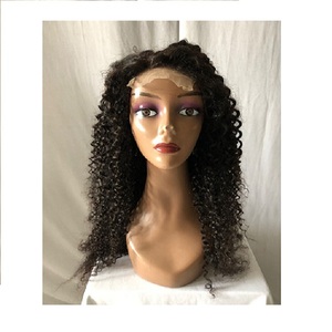 100% Top Offre Spéciale Produit Indien Vierge 26 "4x4 Crépus Bouclés Transparent Dentelle Fermeture Perruques de Cheveux Humains En Gros Vendeur - Product Image 1