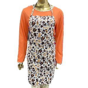 Tablier de taille de cuisine personnalisable tissu en coton lin avec logo imprimé tailles styles disponibles pour une utilisation de jardin fabriqué en Inde - Product Image 6