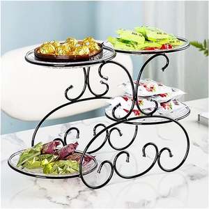 New Metal <b>Cake</b> <b>Stand</b> Black Coated <b>3</b> <b>Tier</b> Metal <b>Cake</b> <b>Stand</b> in New Design Handmade Customized Metal <b>Cake</b> <b>Stand</b> Best Arrival - Product Image 2