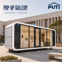 Cabine mobile moderne Apple Cabin, unité d'exposition préfabriquée de luxe pour les projets d'exposition en plein air et de promotion de marque