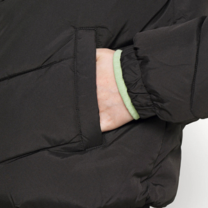 2023 personnalisé OEM femmes hiver doudoune veste col montant régulier à capuche mince respirant coupe-vent épais manteau coton remplissage - Product Image 3