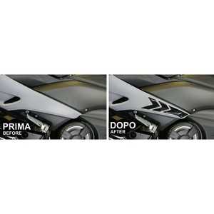 2 Pezzi Adesivi Protettivi 3D in Gel per Piedi Passeggero Compatibili con Moto Yamaha Tmax 560 2020 - Adesivi Eleganti - Product Image 4