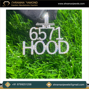 เงิน925ที่กำหนดเองจำนวนเริ่มต้นจี้ตัวอักษรบล็อกในห้องปฏิบัติการปลูกเพชรหรูหราเครื่องประดับแฟชั่นสุดหรูชิ้นที่กำลังมาแรง - Product Image 4