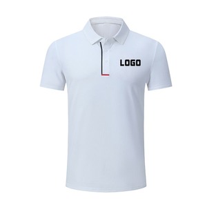 เสื้อโปโลลำลองของผู้ชายผ้าฝ้าย100% พร้อมโลโก้กำหนดเองระบายอากาศแขนสั้นสบายพิมพ์ลายออกแบบได้ - Product Image 1
