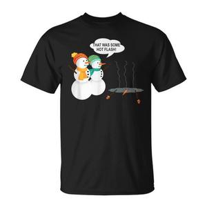 T-shirt Snowman Menopause Christmas Hot Flash - Product Image 1