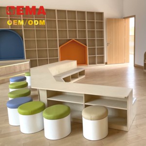 Meubles de crèche Ema, jouets éducatifs préscolaires, ensemble de table et de chaise Montessori pour la salle de classe, meubles pour enfants de maternelle - Product Image 3