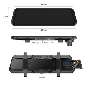 Camera gương chiếu hậu hai ống kính với góc rộng, ghi hình rõ nét ngày đêm, phát hiện va chạm cho ô tô - Product Image 5