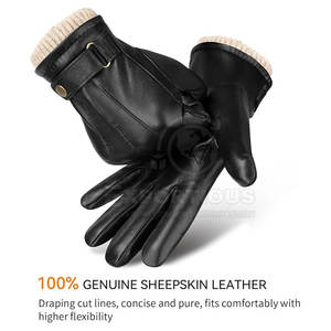 Guantes de cuero de nuevo estilo Guantes de cuero de diseño personalizado Guantes de cuero ligeros profesionales para la venta - Product Image 2