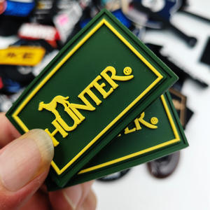 Nova Chegada Venda quente Preços Baratos PVC Rubber logos Alta Qualidade Leve Secagem Rápida PVC Rubber Patches logos - Product Image 2