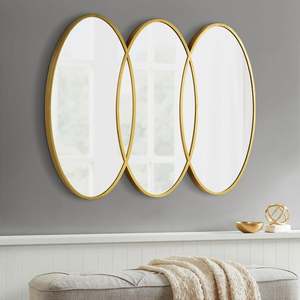 Espejo de Pared <span class=keywords><strong>Eclipse</strong></span> Gold Trio, Espejo de Maquillaje para Baño, Decoración para Sala de Estar, 30 x 40 Pulgadas - Product Image 3