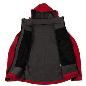 Veste softshell à manches longues de couleur unie pour hommes, veste softshell coupe-vent de fabrication pakistanaise, nouveau style - Product Image 2