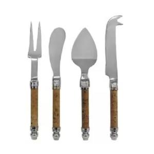 Ensemble de 3 Spatules à Fromage en Acier Inoxydable Poli, Écologiques, Lavables au Lave-Vaisselle, Couverts Élégants pour Mariages et Événements, Design Stylé - Product Image 2