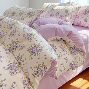 Bộ đồ giường đôi cotton giặt có thể tùy chỉnh bộ đồ giường thoáng khí thân thiện với da bộ đồ giường dệt chất lượng cao - Product Image 4