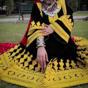 2025 nueva llegada vestido Kuchi afgano de moda para damas de manga larga elegante fiesta Maxi vestido afgano encaje ecológico - Product Image 1