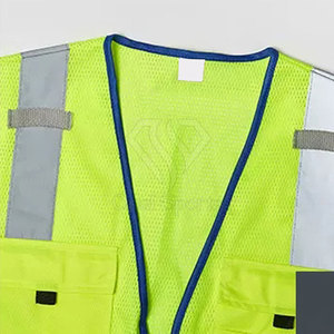 Chaleco DE SEGURIDAD reflectante Hi Vis de construcción de nuevo estilo superventas con logotipo personalizable para ropa de trabajo - Product Image 3
