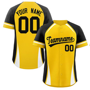 Cintre Impex Manufacture Numéro de nom et logo imprimés personnalisés Maillot de baseball en matériau respirant pour hommes - Product Image 1
