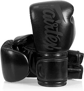 Gants de boxe MMA en cuir noir Fairtex, respirants, pour l'entraînement et le sparring, Muay Thai - Product Image 2