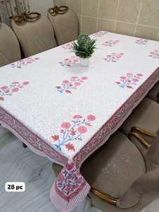 Bloc de main floral traditionnel imprimé 100% coton écologique Design artisanal nappe lavable élégante couverture artisanale - Product Image 4