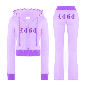 Casual Wear Training Tracksuit Sports Sweat Suit for <b>Women</b> Zip up Two Pieces Sets Hoodies <b>Women</b> Track Suit - Product Image 2
