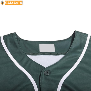 Camiseta de béisbol sublimada personalizada RTS, uniforme de equipo de hombre con botón completo y número de nombre, ropa de discoteca de EE. UU. Y Reino Unido - Product Image 3