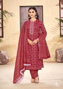 ชุด kurta ผ้าฝ้ายแท้สำหรับผู้หญิงชุดอินเดียสำเร็จรูป - Product Image 5