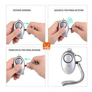 Llavero con Alarma Personal, Sonido y Luz LED para Defensa Personal - Colores Surtidos - Product Image 5