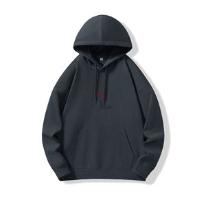 Sudadera con capucha de mezcla de algodón básico de peso pesado Unisex, sudadera con estampado Digital personalizado para hombres, ropa de calle de moda de calidad Premium - Product Image 2