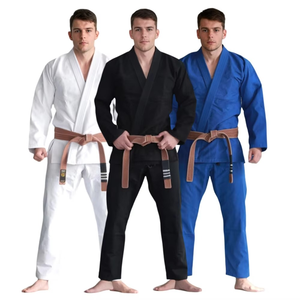 Costume de karaté professionnel léger Jiu Jitsu Kimono uniforme d'entraînement BJJ Gi étiré et lavé à un prix compétitif - Product Image 1