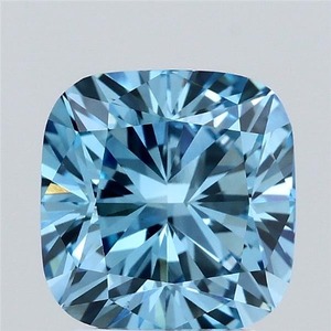 Diamant de laboratoire, taille coussin carré, 3,01 carats, fantaisie bleu vif, VS1, pour la fabrication de bijoux, diamant en vrac - Product Image 6