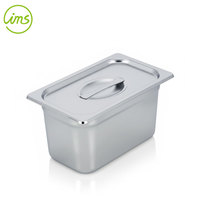 IMS 1/3 Größe Silber Edelstahl Gastronorm Buffet-Server Warmhaltebehälter 6-5/8 Quart Fassungsvermögen Maßgefertigt für Restaurants