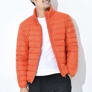 Haute qualité personnalisé hommes grande taille formel coupe-vent Parka d'hiver avec col montant fermeture à glissière toile tissu manteau de neige - Product Image 1