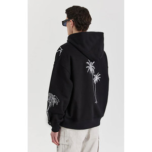 Sweats à capuche pour hommes en coton épais de haute qualité sweats à capuche surdimensionné unisexe sweats à capuche personnalisés - Product Image 5