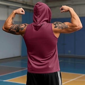 Camiseta sin mangas de verano para hombre, camiseta de gimnasio de punto informal, chaleco sin mangas de Material suave, elástico hecho por Dress Sports - Product Image 4