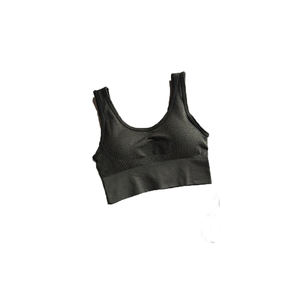 Soutien-gorge de sport à maintien élevé pour femmes, stock, grande taille, extensible dans quatre directions, bretelles réglables, col en U, coussinets amovibles, spandex/polyester, devant - Product Image 6