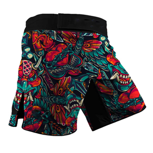 Meilleur prix Short MMA avec séchage rapide et impression de broderie par sublimation entièrement personnalisable Style de rue unique taille moyenne - Product Image 6