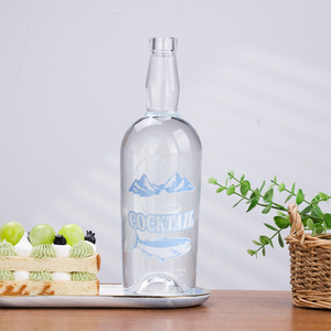Hot bán 700ml siêu Flint chai thủy tinh cho không có ga đồ uống có cồn trùng lặp Whisky & rượu giáng sinh 2024 nút chai - Product Image 1