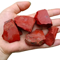Vente en gros de pierres de jaspe rouge naturelles de haute qualité, forme irrégulière, pour la fabrication de bijoux, la décoration de la maison, objets de collection