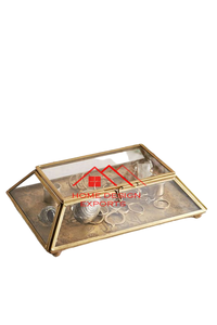 Dernière conception et gravure Boîte à bijoux en métal fini argenté Conception personnalisée Boîte en métal fini doré au prix de gros - Product Image 3