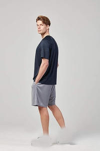 Pantalones cortos de malla de poliéster 100% al por mayor para hombres, pantalones cortos de entrenamiento de pista antiarrugas con logotipo personalizado, servicio de OEM - Product Image 2