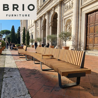 Banc de parc en bois moderne, sièges publics d'extérieur, vente en gros directe d'usine, mobilier de rue de luxe à prix avantageux, banc d'extérieur moderne