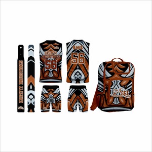 Ventes chaudes, nouvelle qualité supérieure, uniformes de football américain personnalisés, hommes, sublimation complète, compression respirante, séchage rapide, 7V7 - Product Image 5