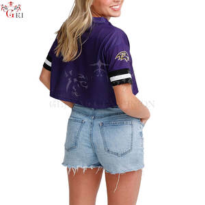 Nouveau maillot court en maille bas prix Look à la mode maillot court en maille demi-manches meilleur maillot en maille de conception imprimée - Product Image 3